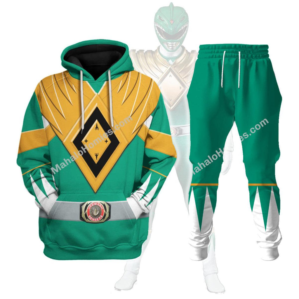  CustomsPig Unisex Tracksuit Hoodies Green Power Ranger 3D Costumes -  CustomsPig.com