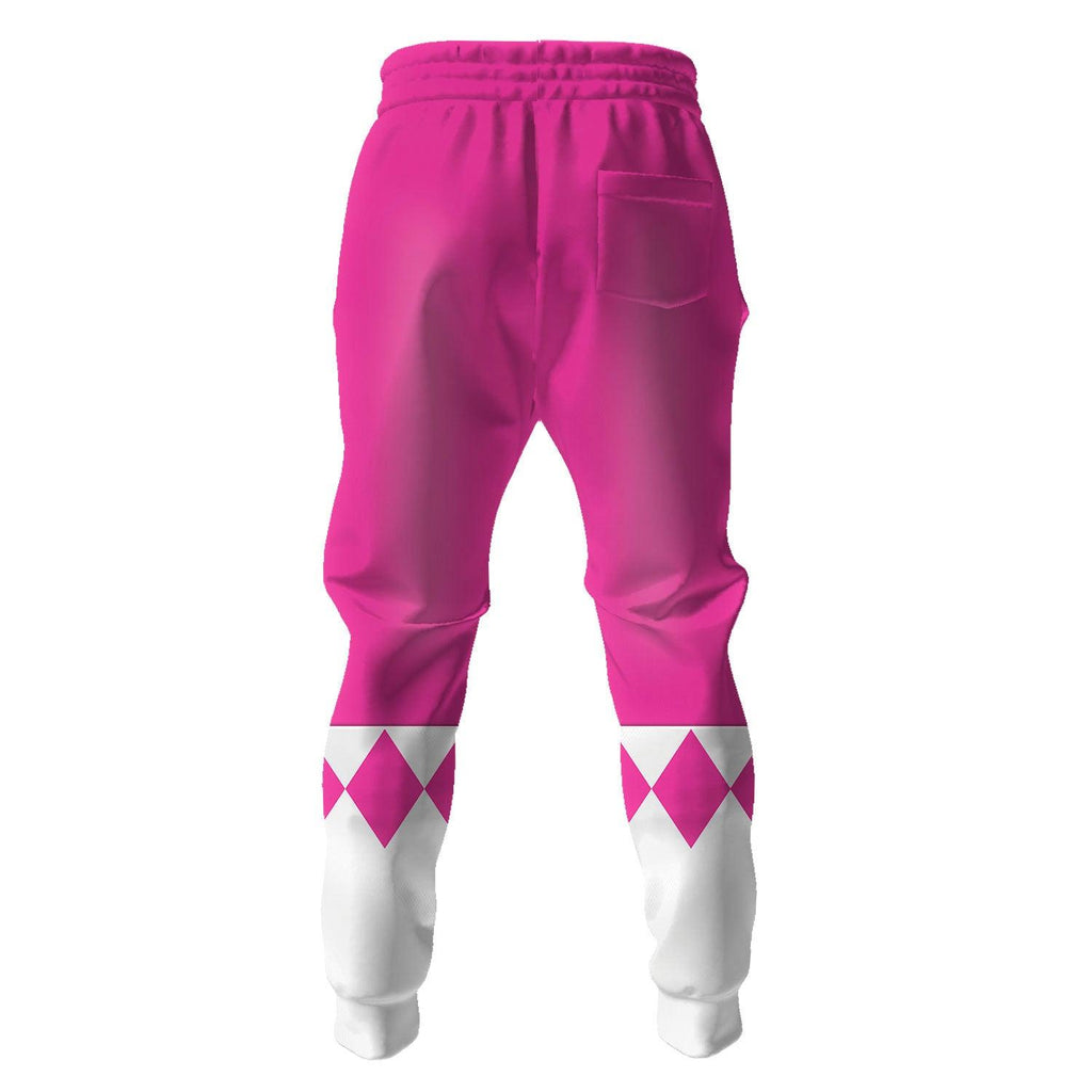  CustomsPig Unisex Tracksuit Hoodies Pink Power Ranger 3D Costumes -  CustomsPig.com