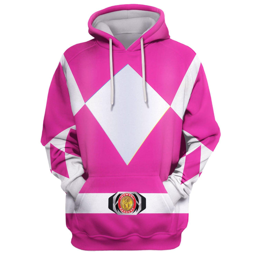  CustomsPig Unisex Tracksuit Hoodies Pink Power Ranger 3D Costumes -  CustomsPig.com