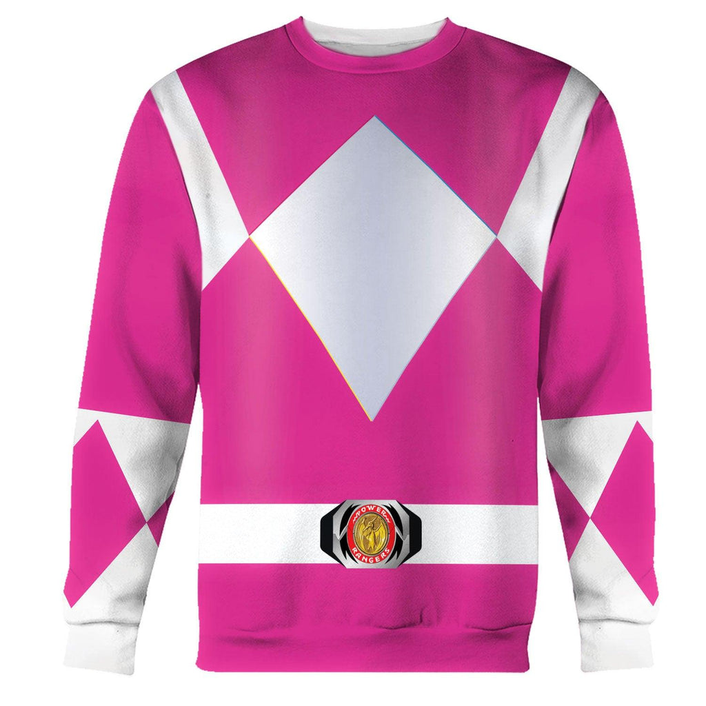  CustomsPig Unisex Tracksuit Hoodies Pink Power Ranger 3D Costumes -  CustomsPig.com