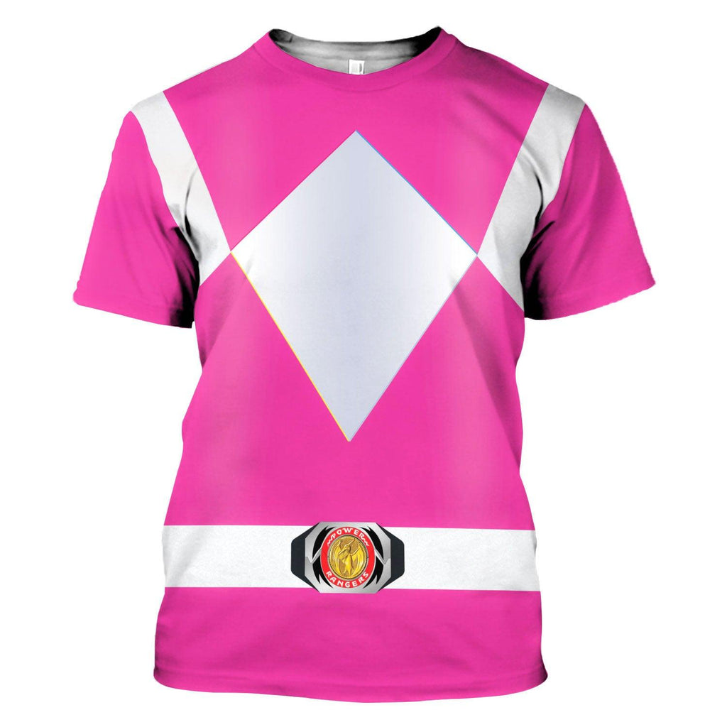  CustomsPig Unisex Tracksuit Hoodies Pink Power Ranger 3D Costumes -  CustomsPig.com