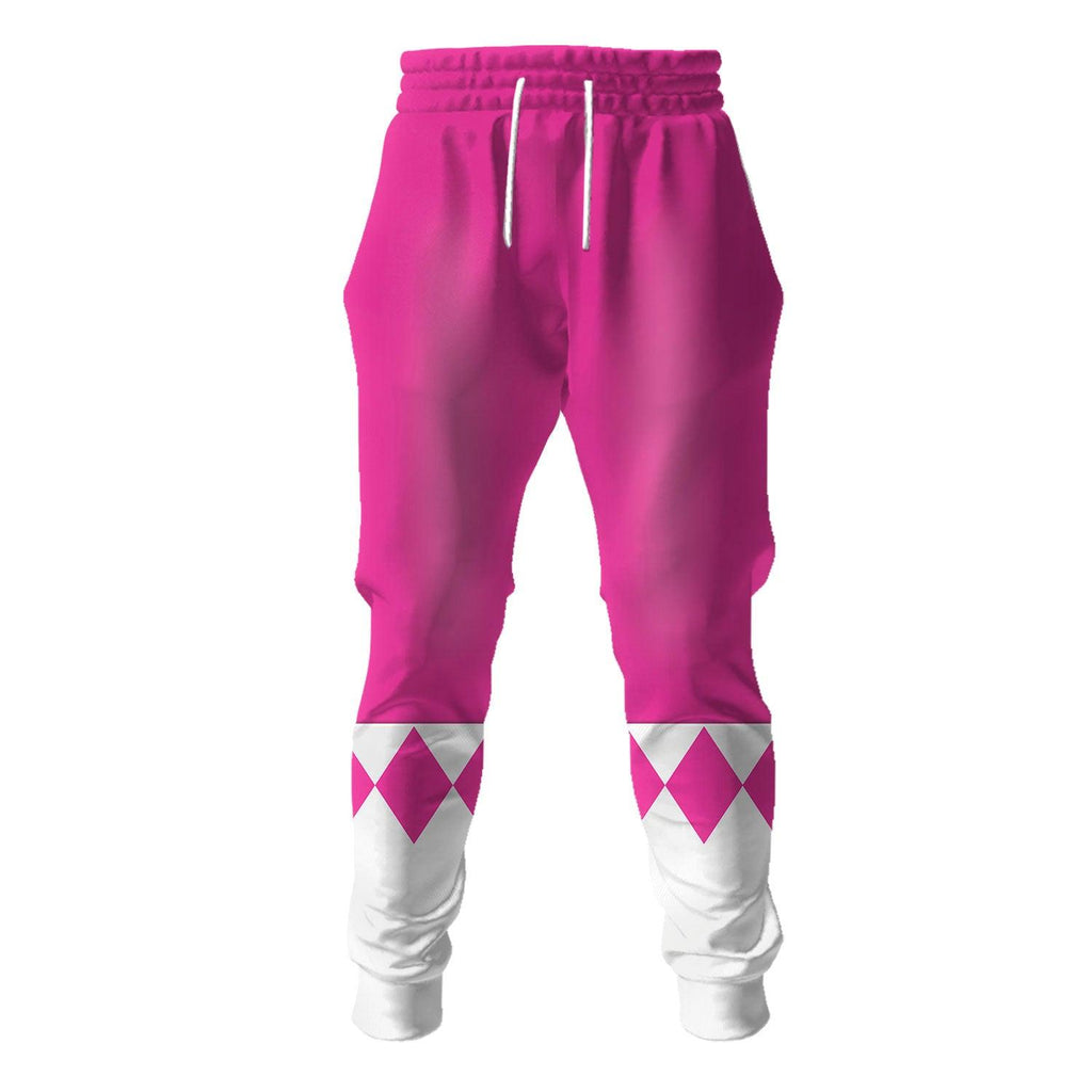  CustomsPig Unisex Tracksuit Hoodies Pink Power Ranger 3D Costumes -  CustomsPig.com