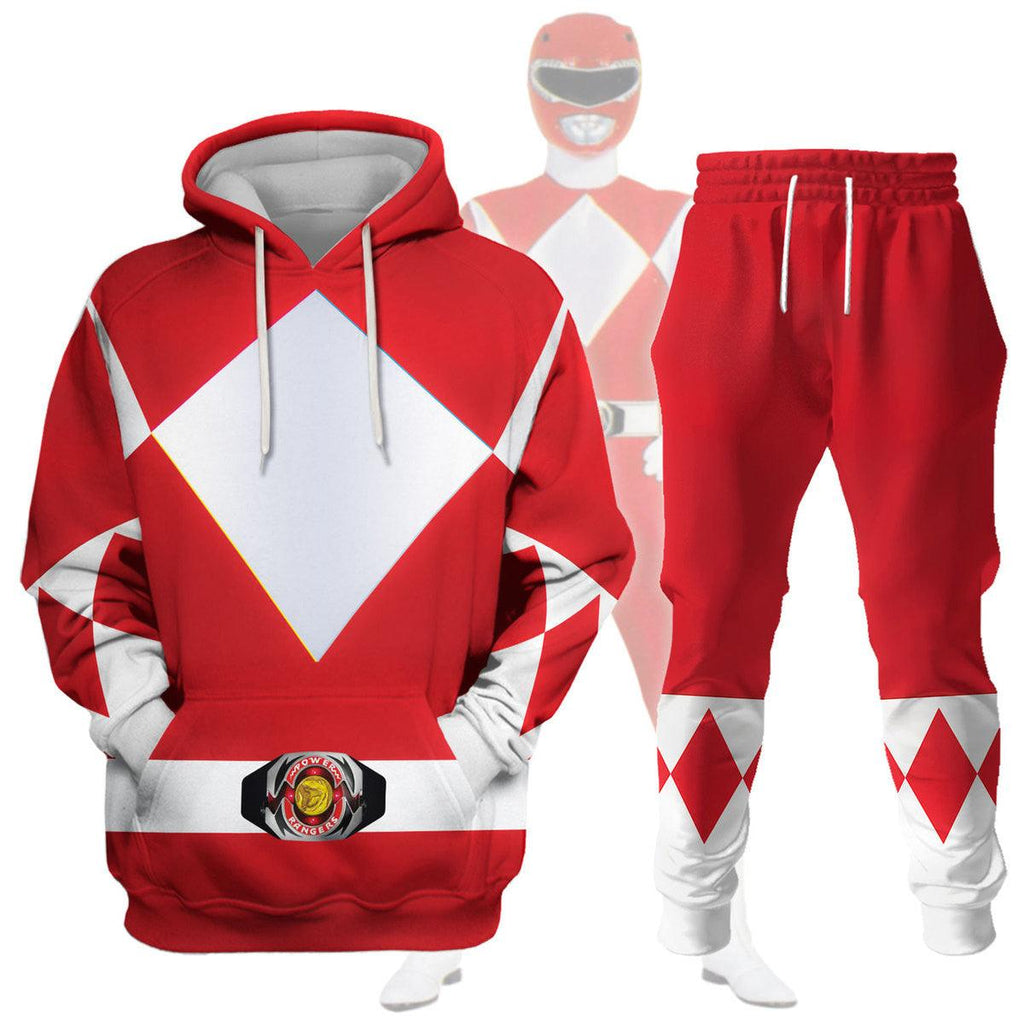  CustomsPig Unisex Tracksuit Hoodies Red Power Ranger 3D Costumes -  CustomsPig.com