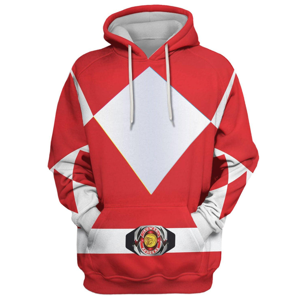  CustomsPig Unisex Tracksuit Hoodies Red Power Ranger 3D Costumes -  CustomsPig.com