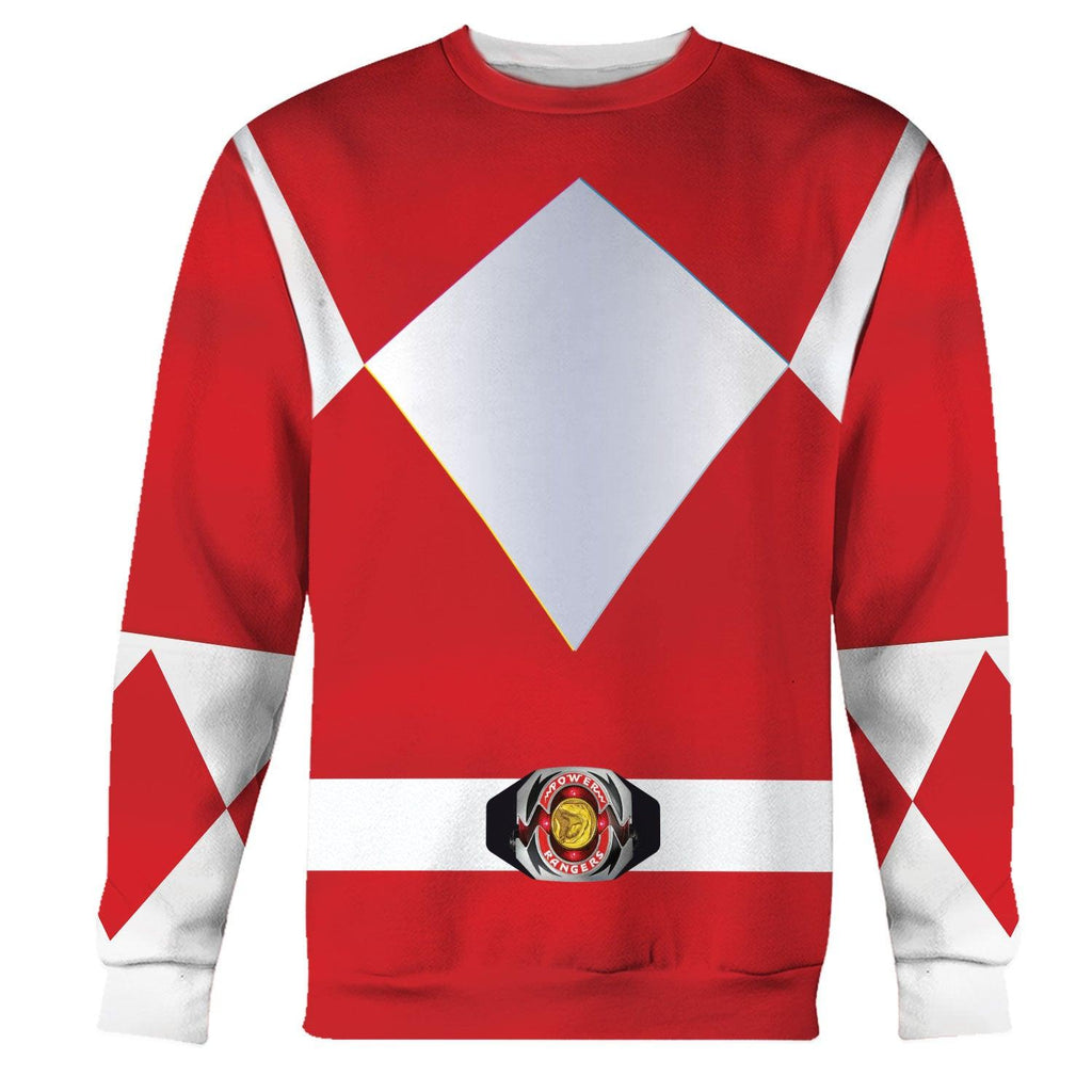  CustomsPig Unisex Tracksuit Hoodies Red Power Ranger 3D Costumes -  CustomsPig.com