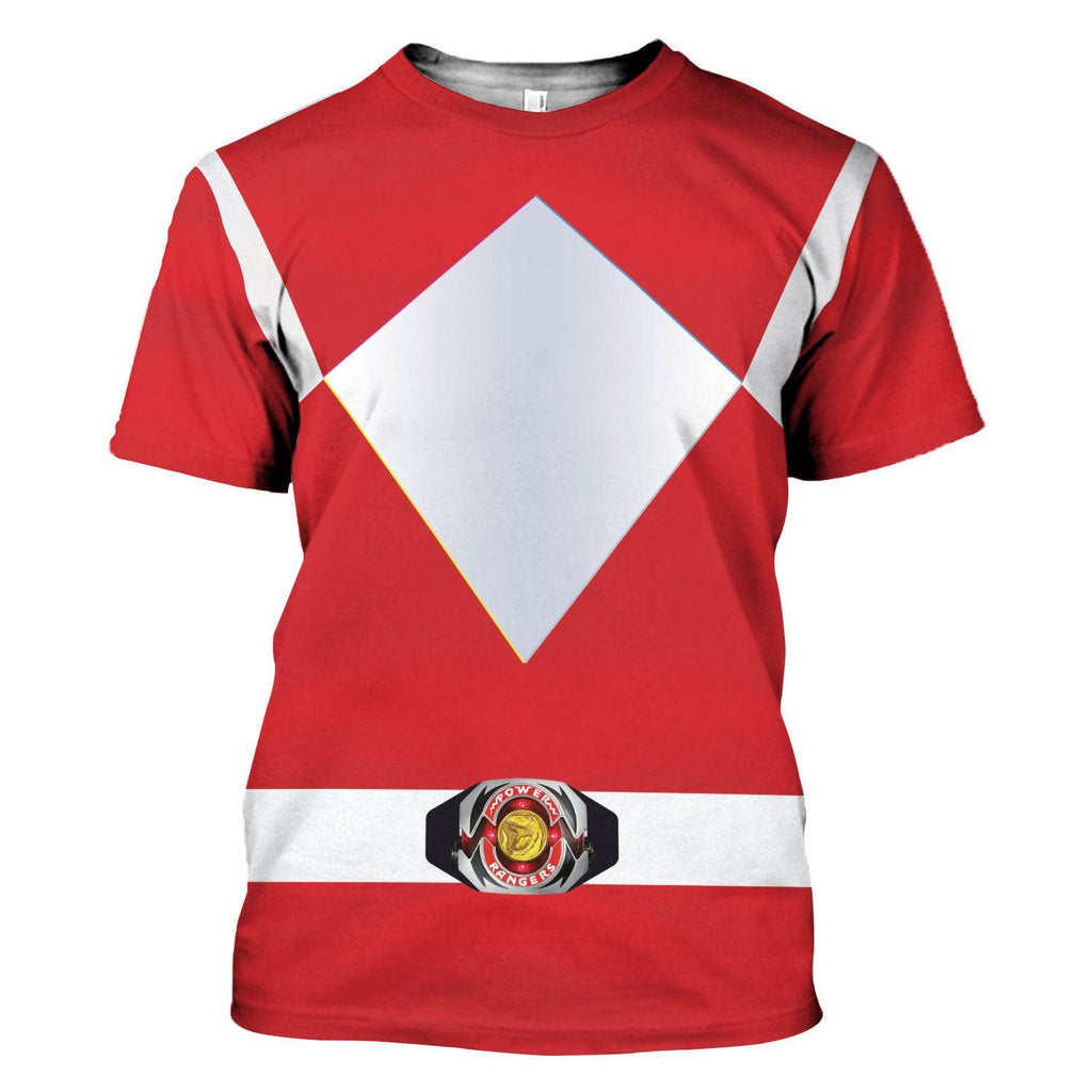  CustomsPig Unisex Tracksuit Hoodies Red Power Ranger 3D Costumes -  CustomsPig.com