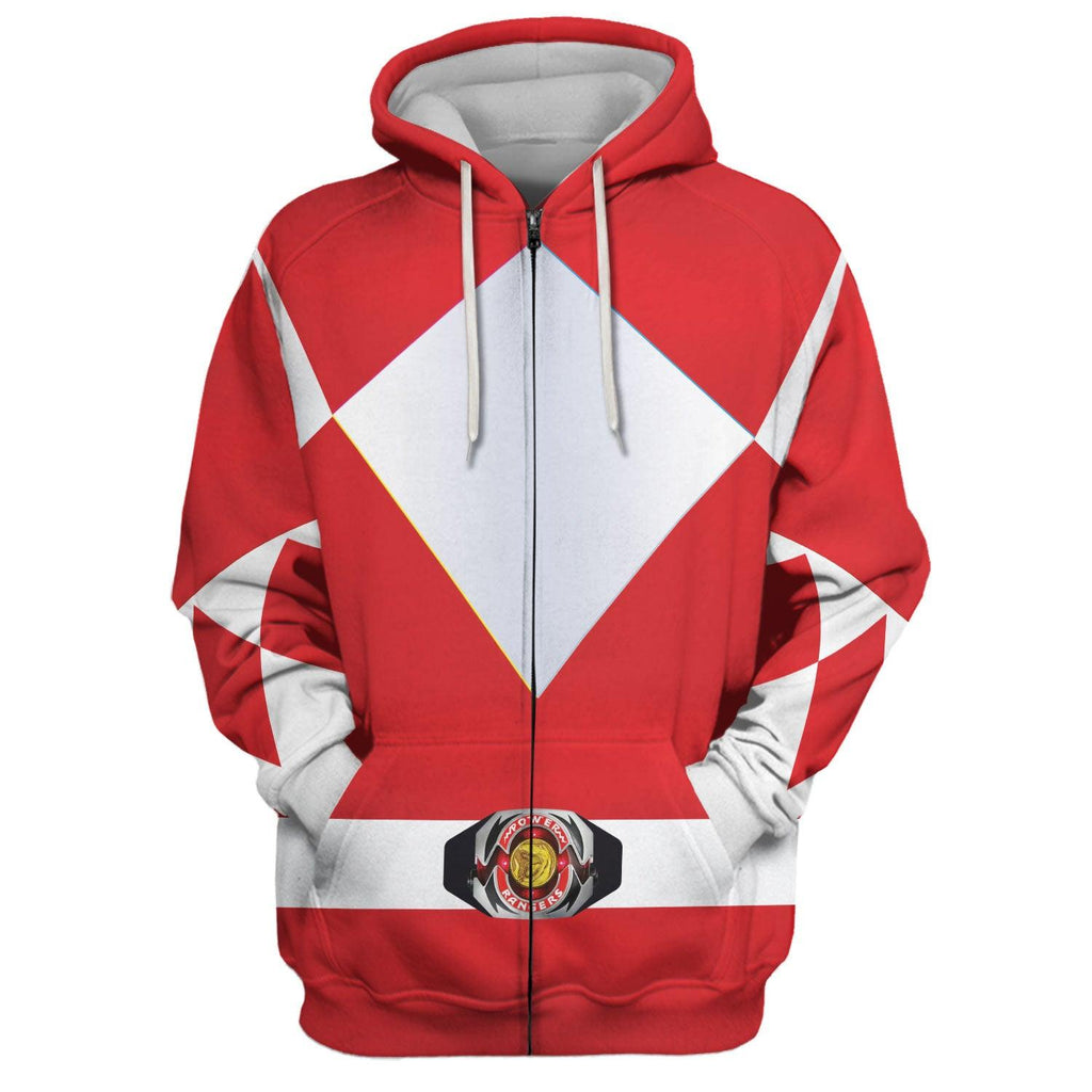  CustomsPig Unisex Tracksuit Hoodies Red Power Ranger 3D Costumes -  CustomsPig.com