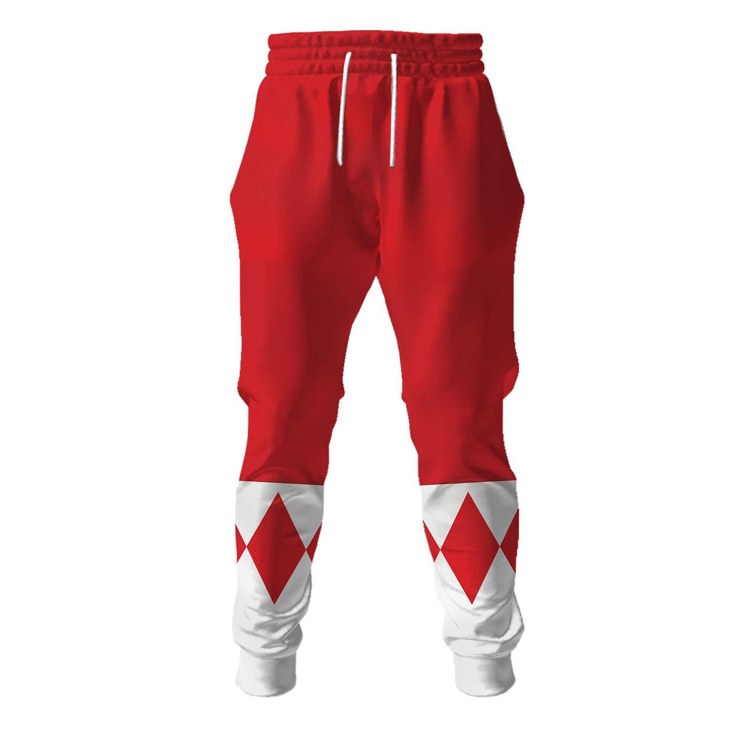  CustomsPig Unisex Tracksuit Hoodies Red Power Ranger 3D Costumes -  CustomsPig.com