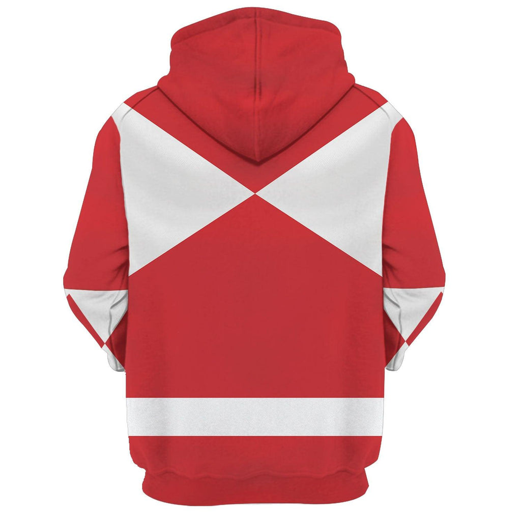  CustomsPig Unisex Tracksuit Hoodies Red Power Ranger 3D Costumes -  CustomsPig.com