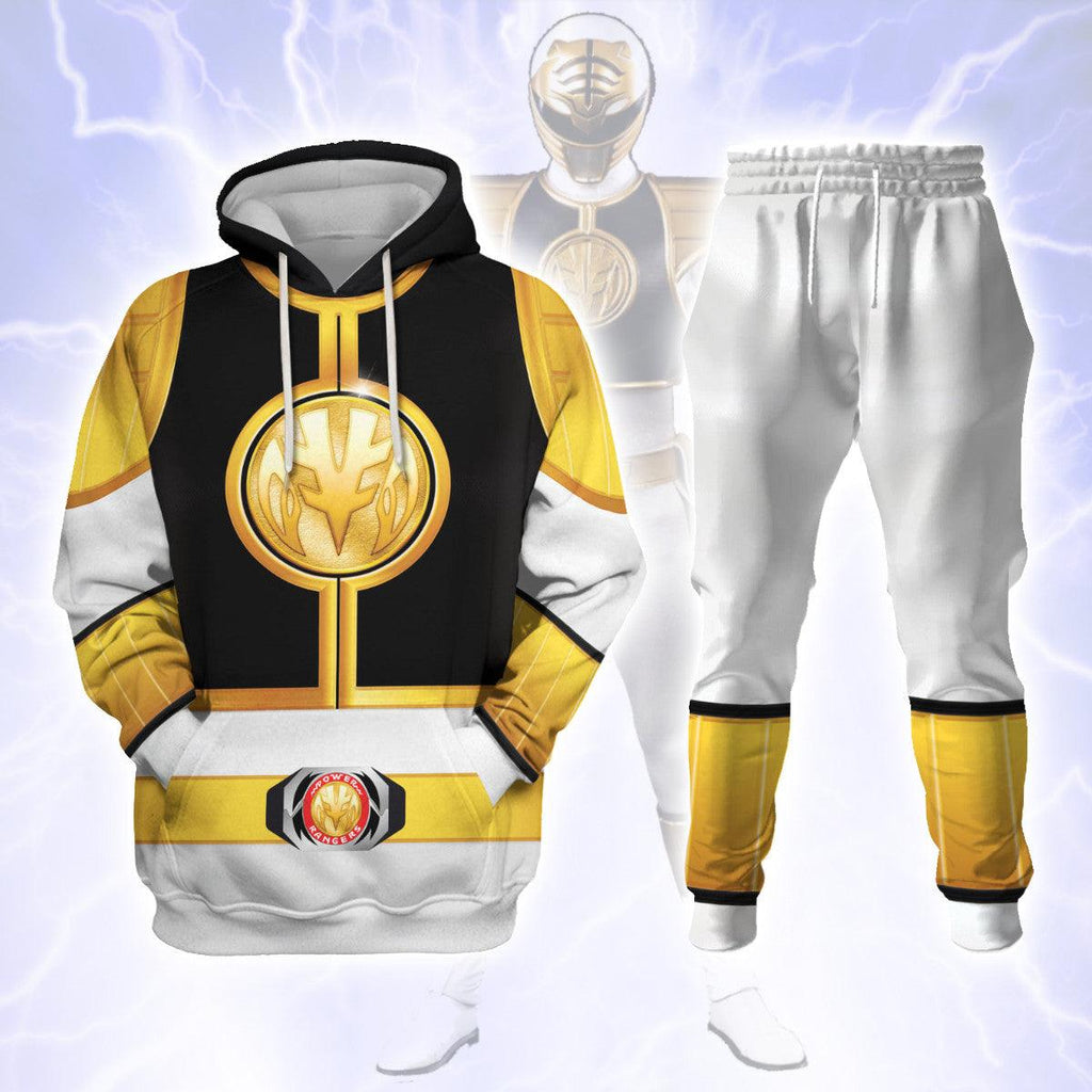  CustomsPig Unisex Tracksuit Hoodies White Power Ranger 3D Costumes -  CustomsPig.com