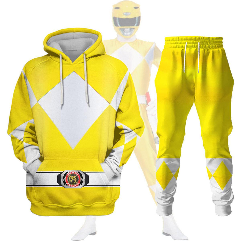  CustomsPig Unisex Tracksuit Hoodies Yellow Power Ranger 3D Costumes -  CustomsPig.com