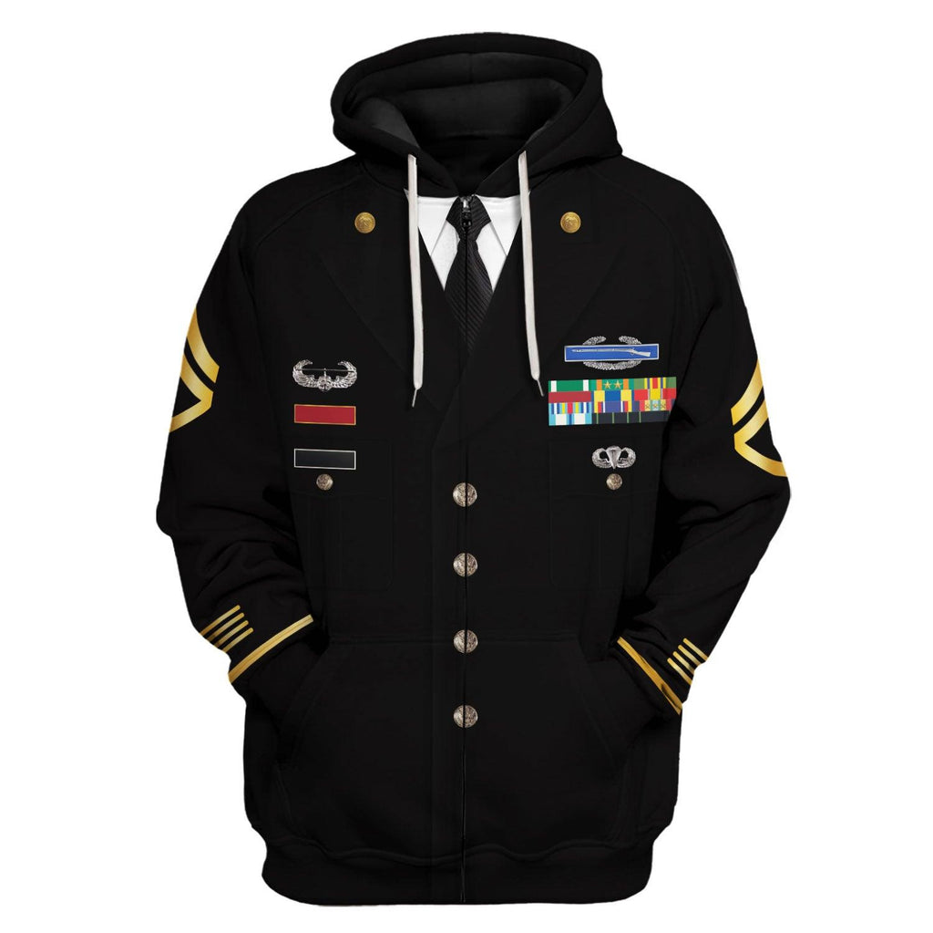 CustomsPig United States Army Blue Service Costume Hoodie Sweatshirt T-Shirt Tracksuit - CustomsPig.com