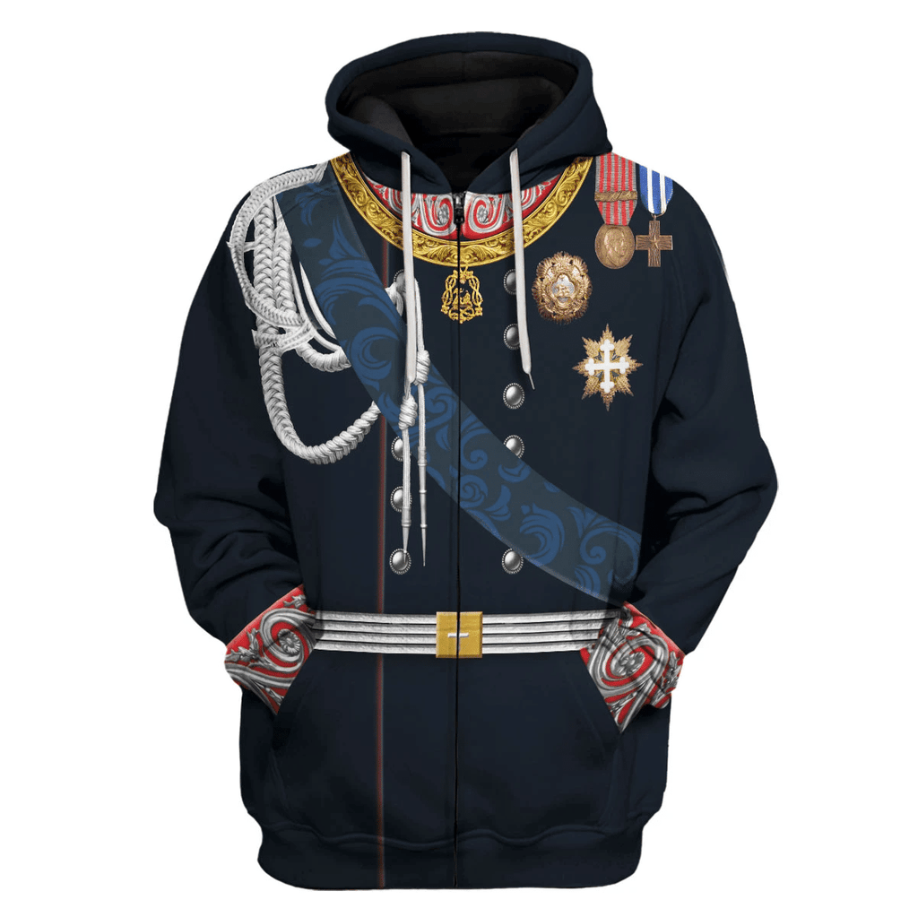  CustomsPig Victor Emmanuel II - King of Italy Costume Hoodie Sweatshirt T-Shirt Tracksuit -  CustomsPig.com