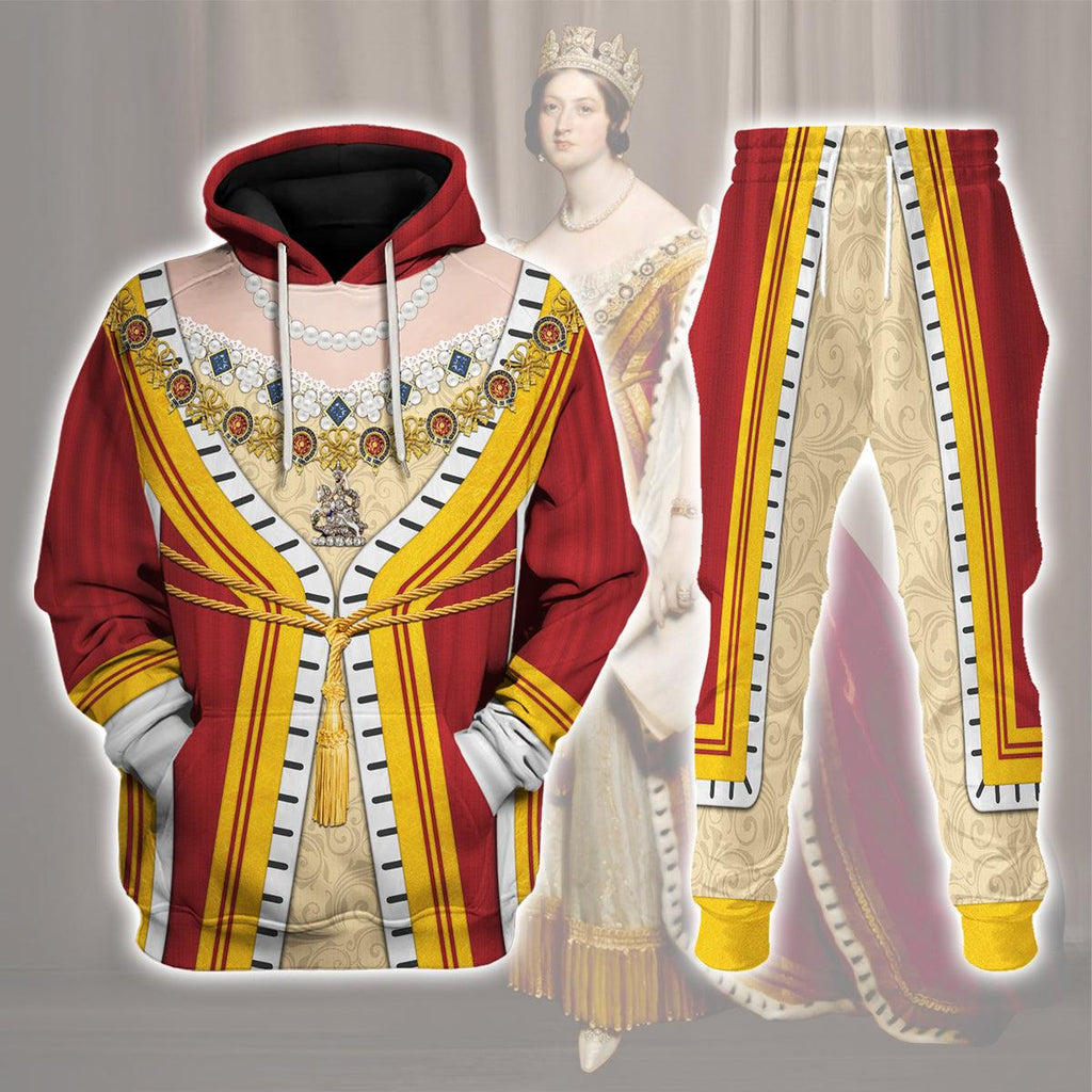 CustomsPig Victoria of England Costume Hoodie Sweatshirt T-Shirt Tracksuit - CustomsPig.com