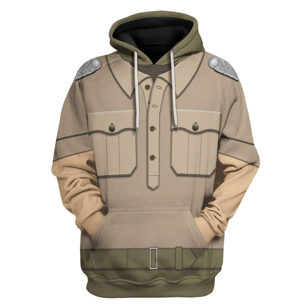  CustomsPig Wehrmacht Heer Afrikakorps Officers Costume Hoodie Sweatshirt T-Shirt Tracksuit -  CustomsPig.com