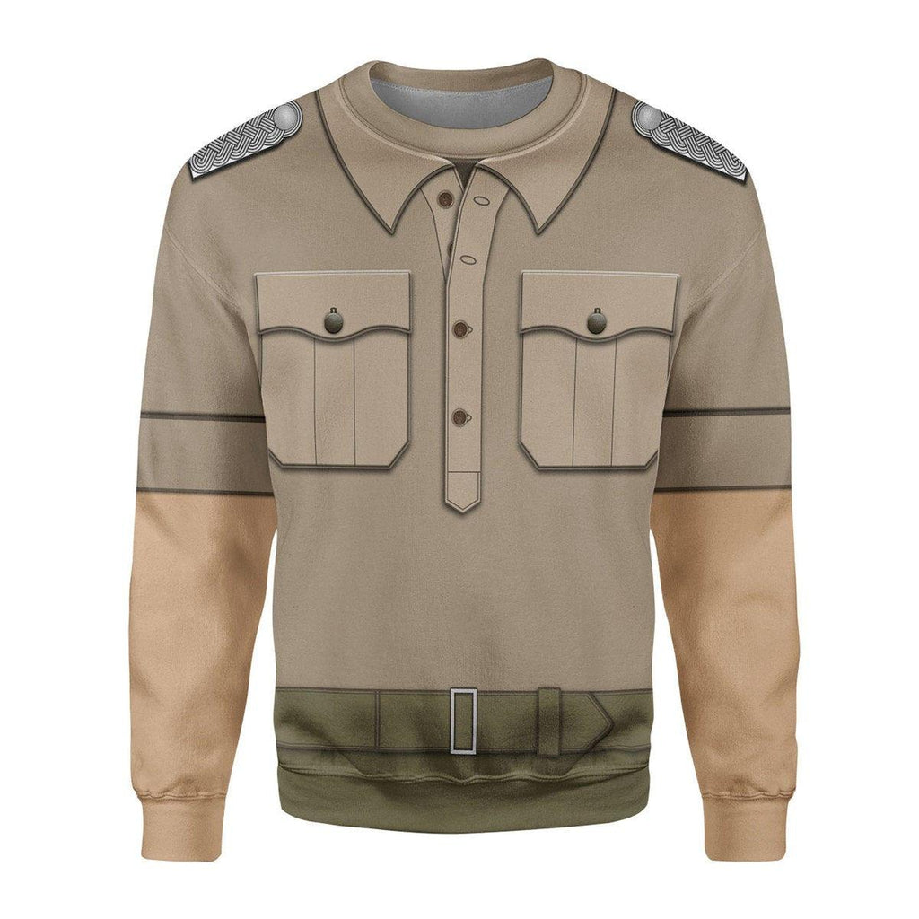  CustomsPig Wehrmacht Heer Afrikakorps Officers Costume Hoodie Sweatshirt T-Shirt Tracksuit -  CustomsPig.com