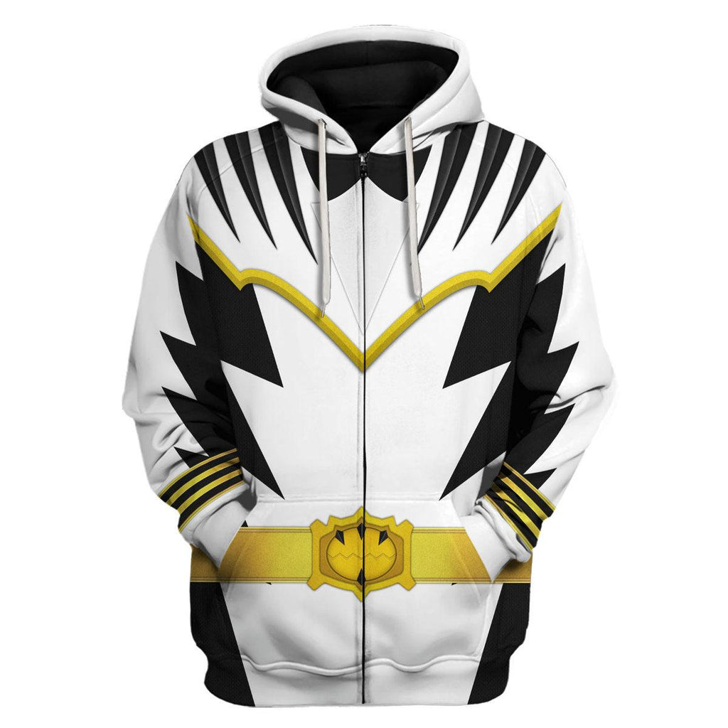 CustomsPig White Ranger Dino Thunder Hoodies Sweatshirt T-shirt Hawaiian Sweatpants - CustomsPig.com