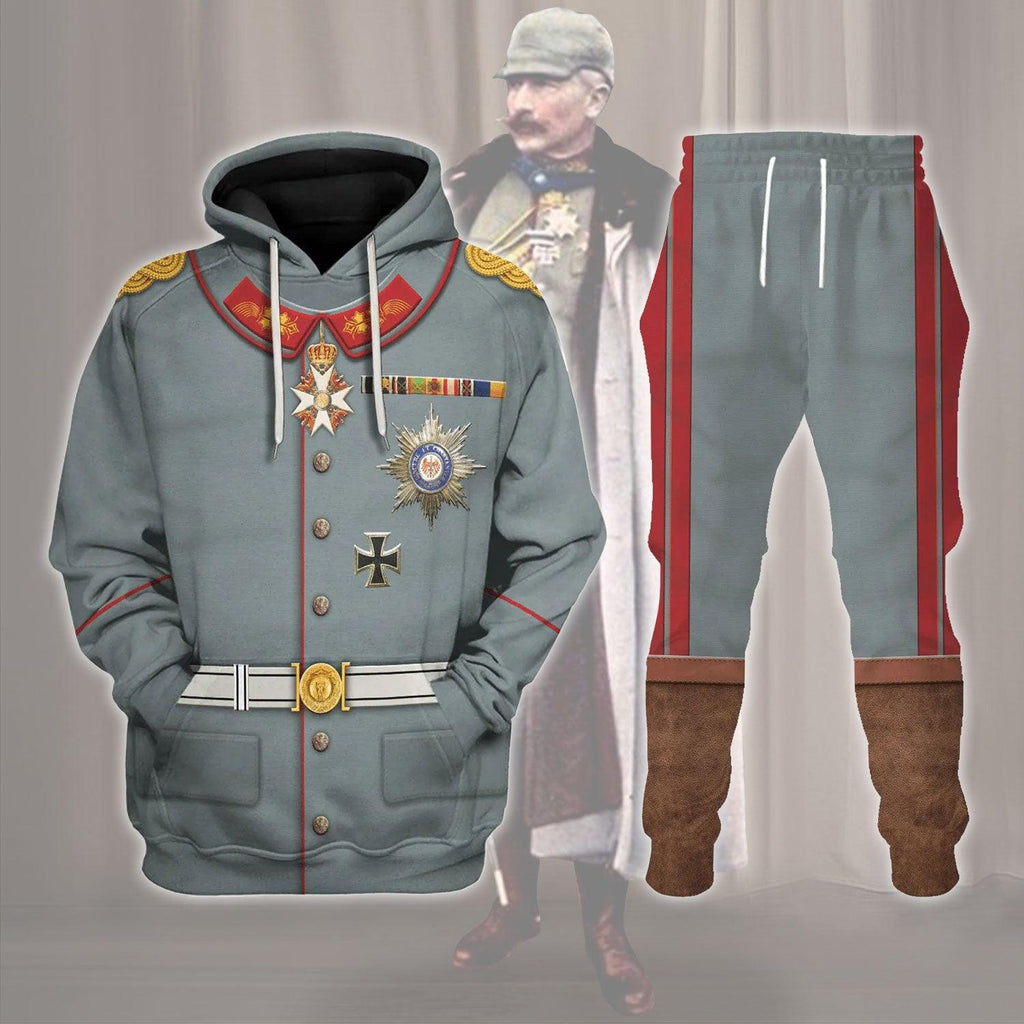  CustomsPig Wilhelm II Former German Emperor Costume Hoodie Sweatshirt T-Shirt Tracksuit -  CustomsPig.com