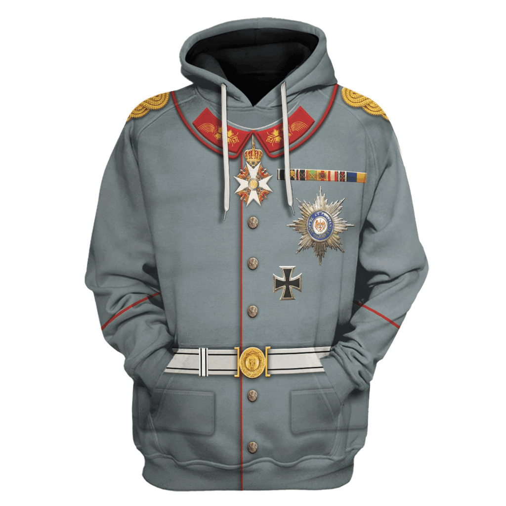  CustomsPig Wilhelm II Former German Emperor Costume Hoodie Sweatshirt T-Shirt Tracksuit -  CustomsPig.com