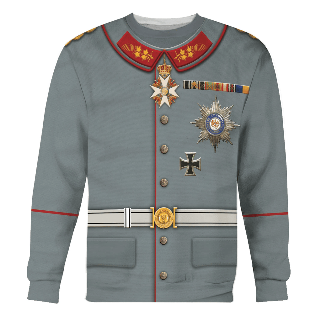  CustomsPig Wilhelm II Former German Emperor Costume Hoodie Sweatshirt T-Shirt Tracksuit -  CustomsPig.com