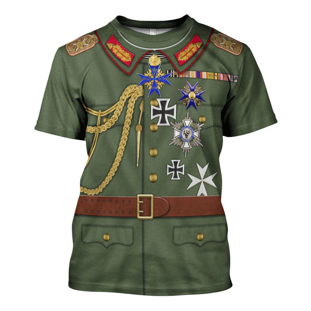 CustomsPig Wilhelm II Uniform German Emperor Costume Hoodie Sweatshirt T-Shirt Tracksuit - CustomsPig.com