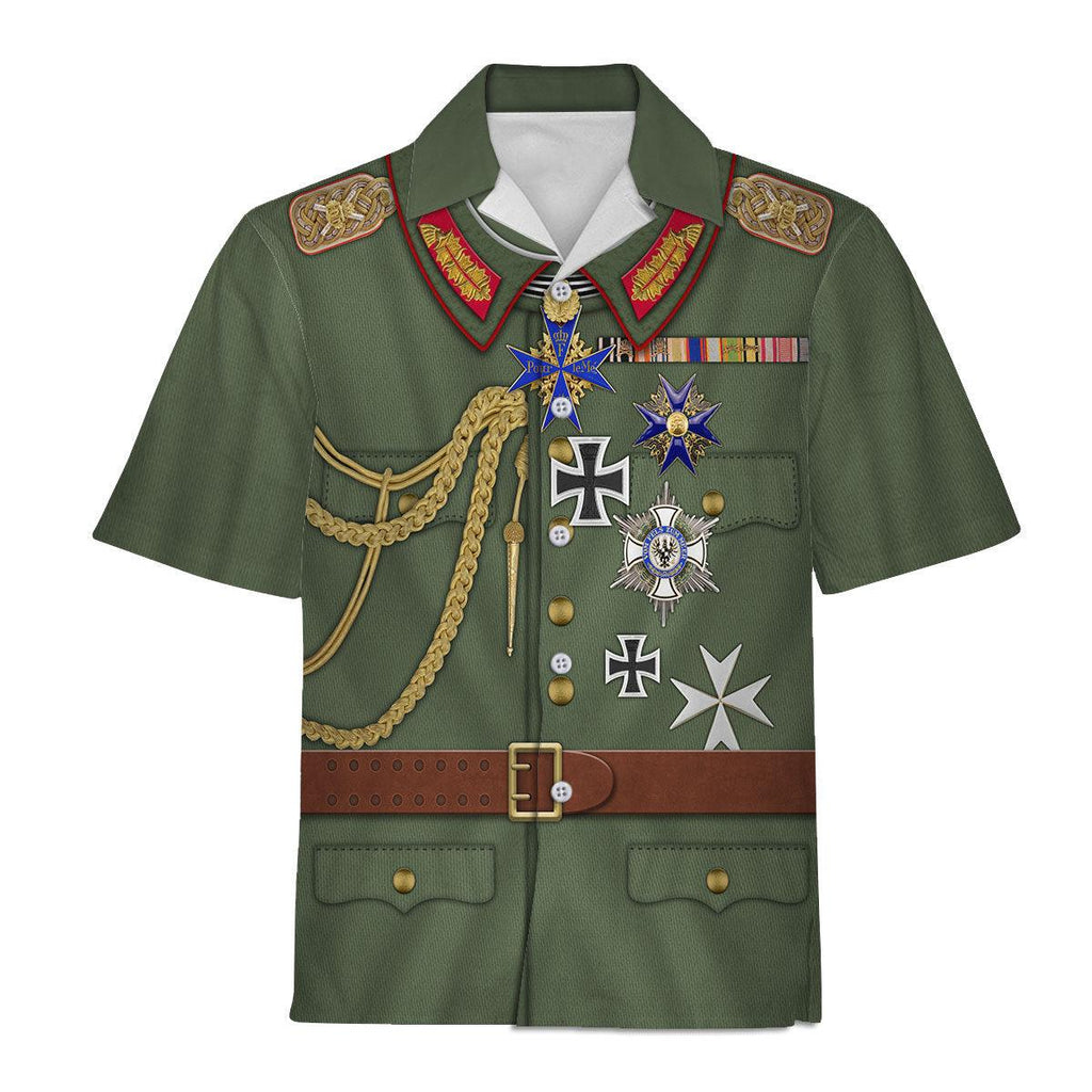 CustomsPig Wilhelm II Uniform German Emperor Costume Hoodie Sweatshirt T-Shirt Tracksuit - CustomsPig.com