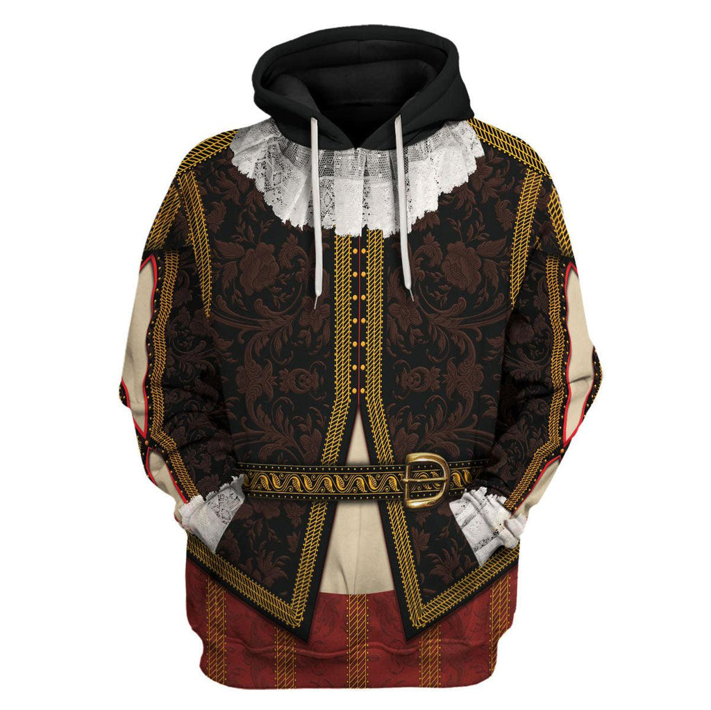 CustomsPig William Shakespeare Costume Hoodie Sweatshirt T-Shirt Tracksuit - CustomsPig.com