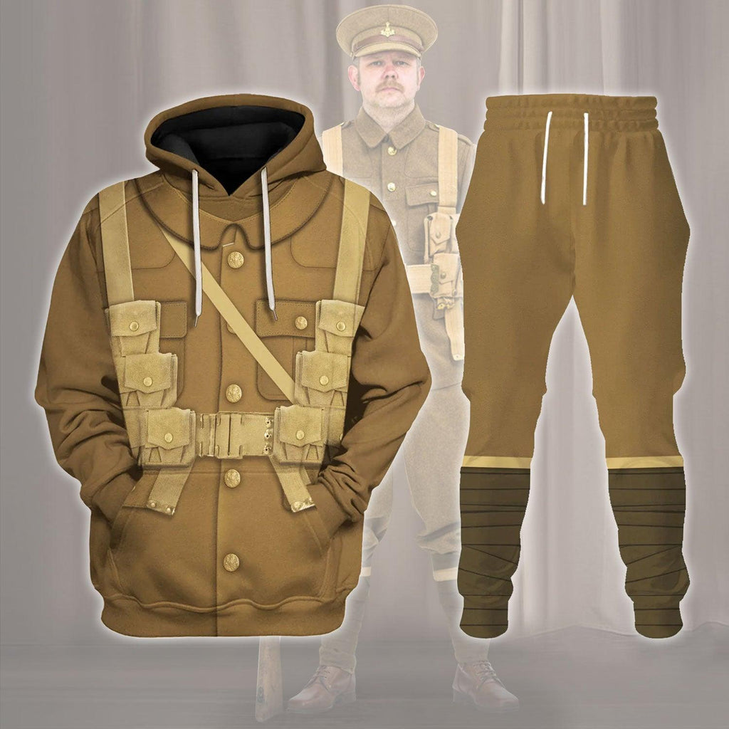  CustomsPig World War I British Soldiers Costume Hoodie Sweatshirt T-Shirt Tracksuit -  CustomsPig.com