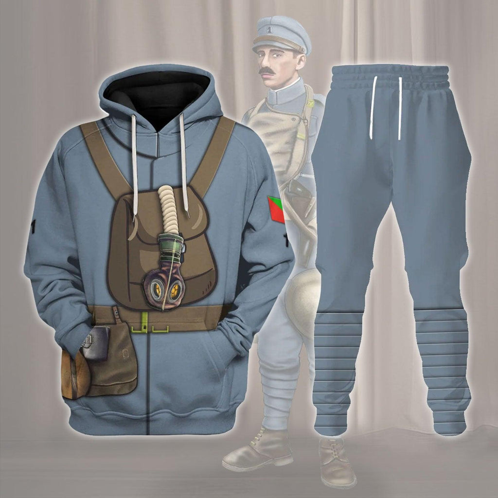  CustomsPig WW1 Flanders Portuguese Lewis Gun Crew Costume Hoodie Sweatshirt T-Shirt Tracksuit -  CustomsPig.com