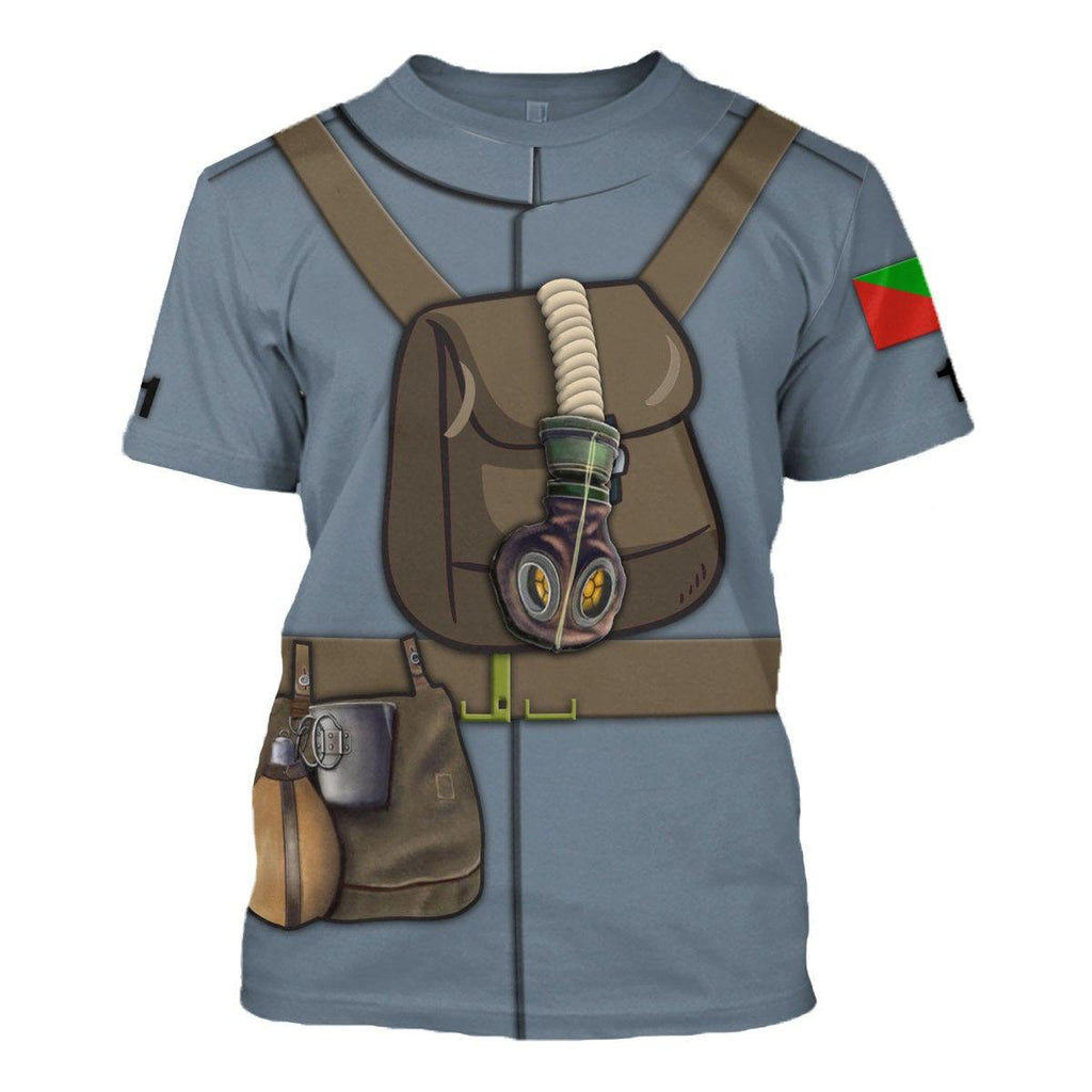  CustomsPig WW1 Flanders Portuguese Lewis Gun Crew Costume Hoodie Sweatshirt T-Shirt Tracksuit -  CustomsPig.com