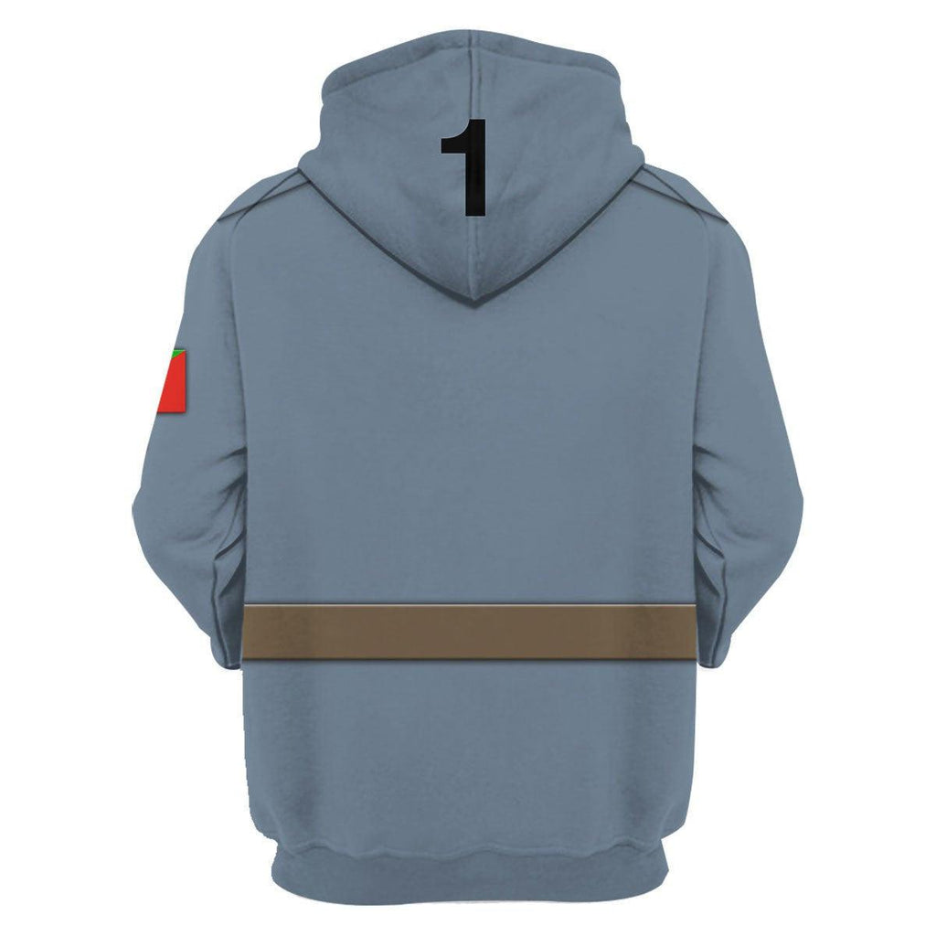  CustomsPig WW1 Flanders Portuguese Lewis Gun Crew Costume Hoodie Sweatshirt T-Shirt Tracksuit -  CustomsPig.com