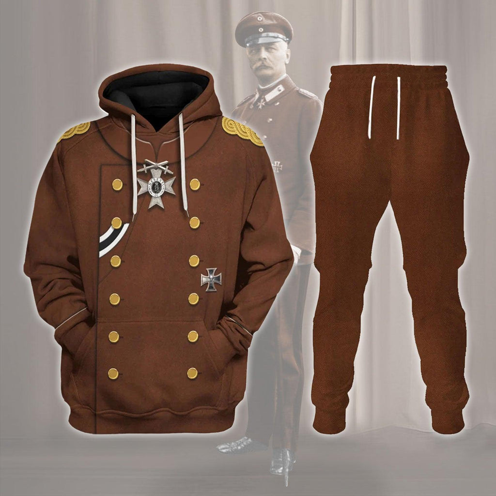  CustomsPig WWI Erich von Falkenhayn Costume Hoodie Sweatshirt T-Shirt Tracksuit -  CustomsPig.com