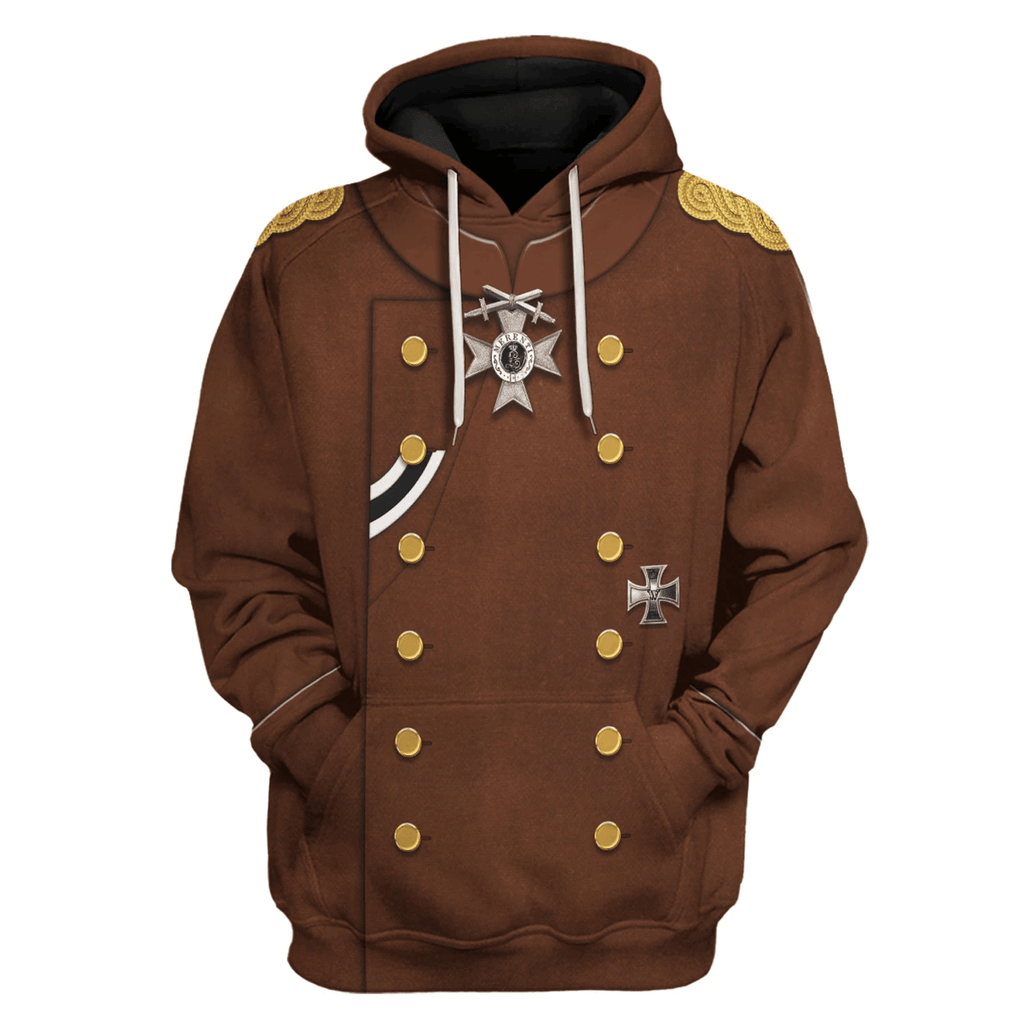  CustomsPig WWI Erich von Falkenhayn Costume Hoodie Sweatshirt T-Shirt Tracksuit -  CustomsPig.com