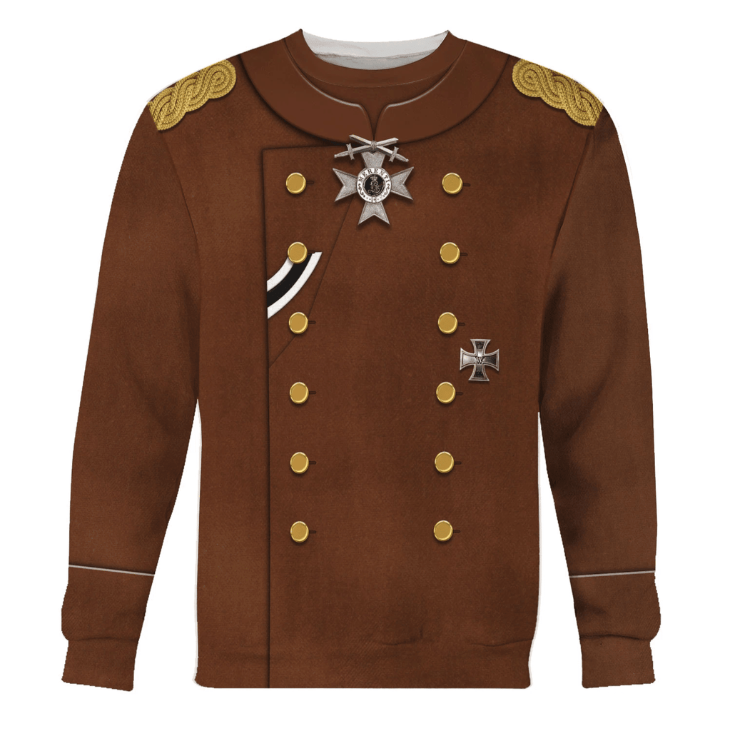  CustomsPig WWI Erich von Falkenhayn Costume Hoodie Sweatshirt T-Shirt Tracksuit -  CustomsPig.com