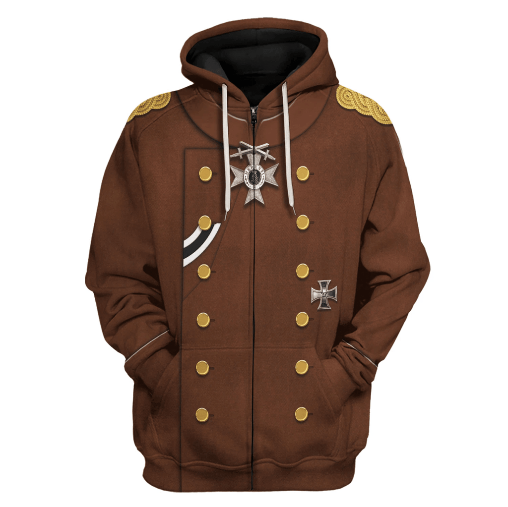  CustomsPig WWI Erich von Falkenhayn Costume Hoodie Sweatshirt T-Shirt Tracksuit -  CustomsPig.com