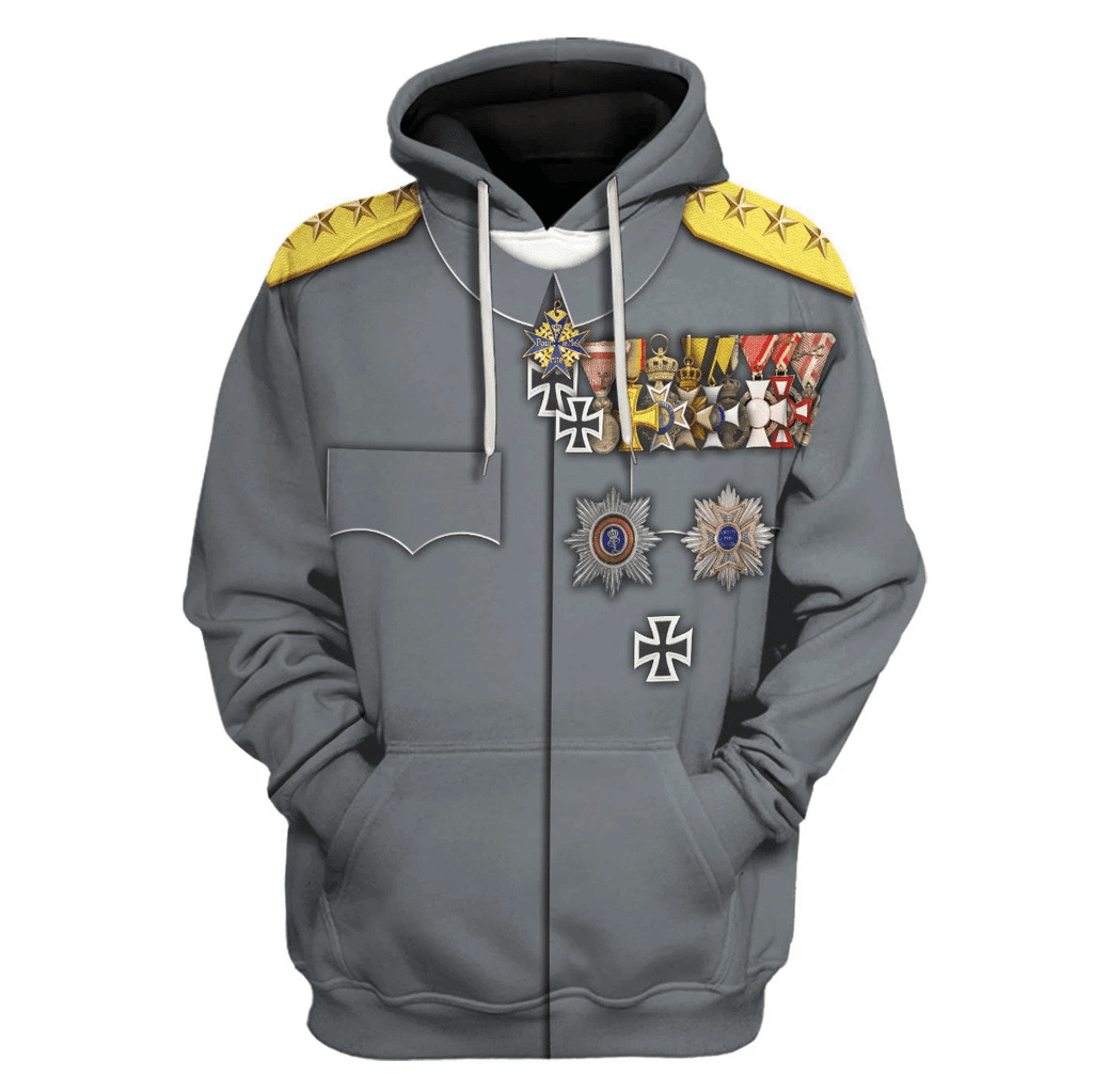  CustomsPig WWI German General Erich Ludendorff Costume Hoodie Sweatshirt T-Shirt Tracksuit -  CustomsPig.com