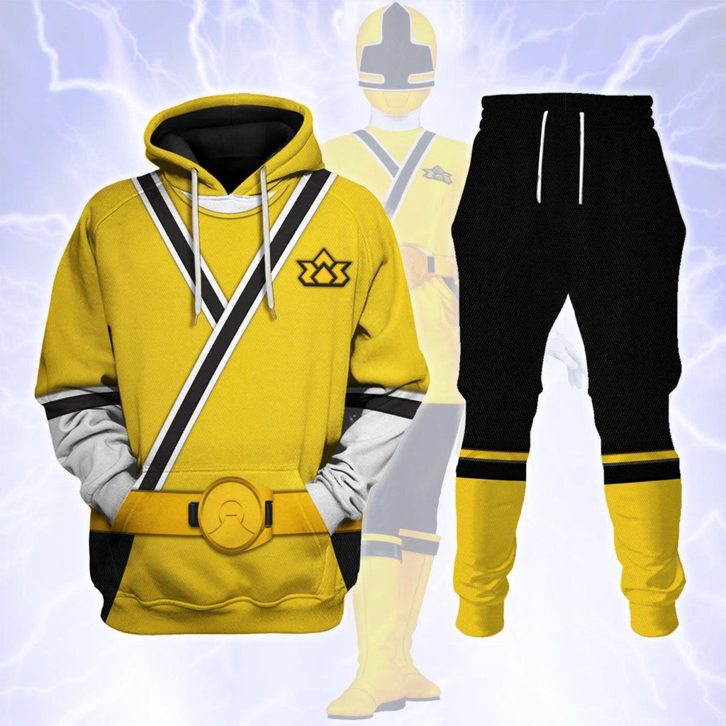 CustomsPig Yellow Power Rangers Samurai Hoodies Sweatshirt T-shirt Hawaiian Tracksuit - DucG