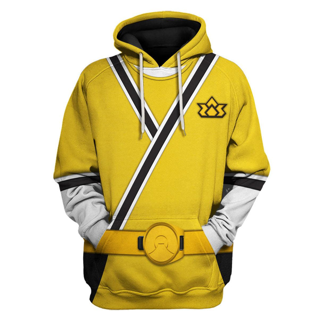 CustomsPig Yellow Power Rangers Samurai Hoodies Sweatshirt T-shirt Hawaiian Tracksuit - DucG