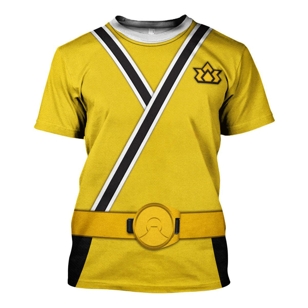 CustomsPig Yellow Power Rangers Samurai Hoodies Sweatshirt T-shirt Hawaiian Tracksuit - DucG