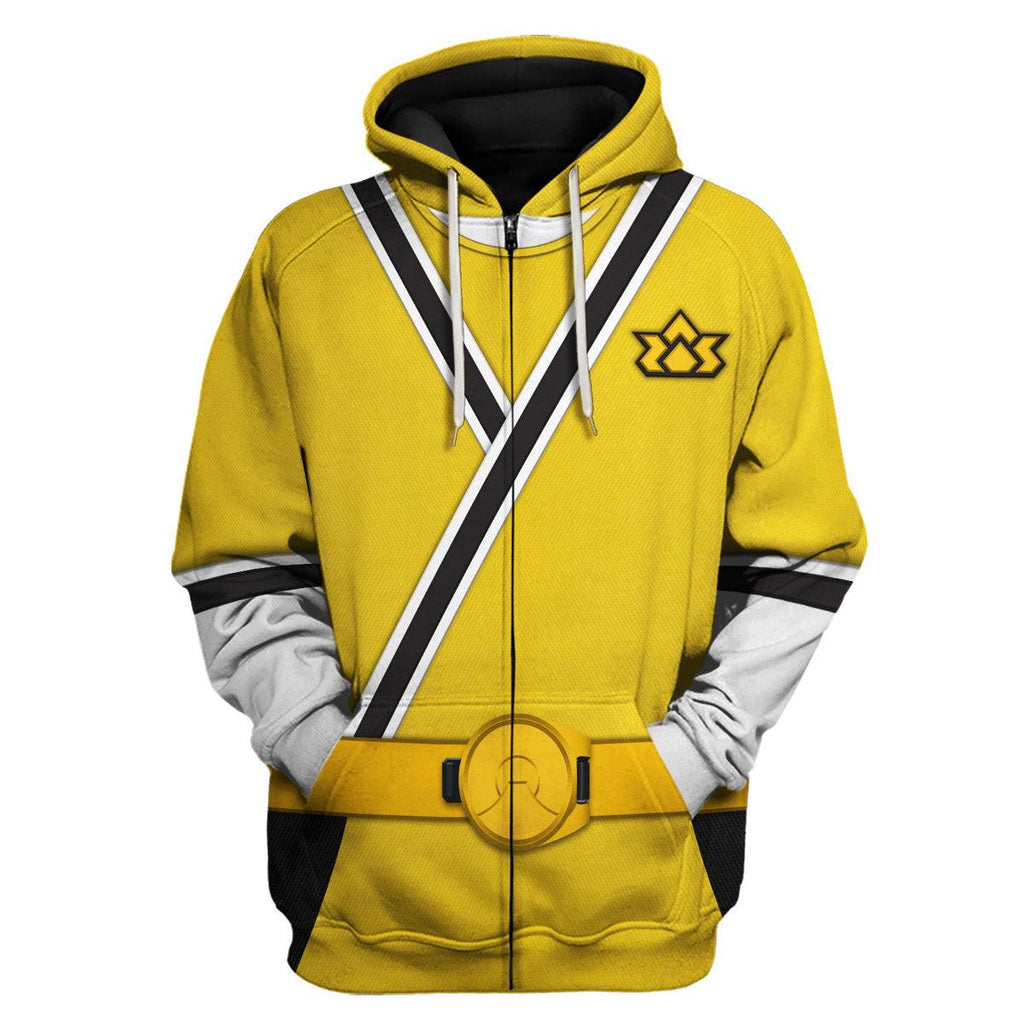 CustomsPig Yellow Power Rangers Samurai Hoodies Sweatshirt T-shirt Hawaiian Tracksuit - DucG