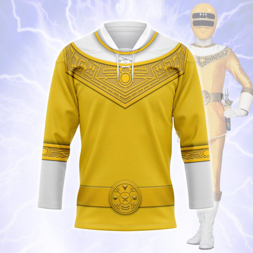  CustomsPig Yellow Power Rangers Zeo Hockey Jersey -  CustomsPig.com