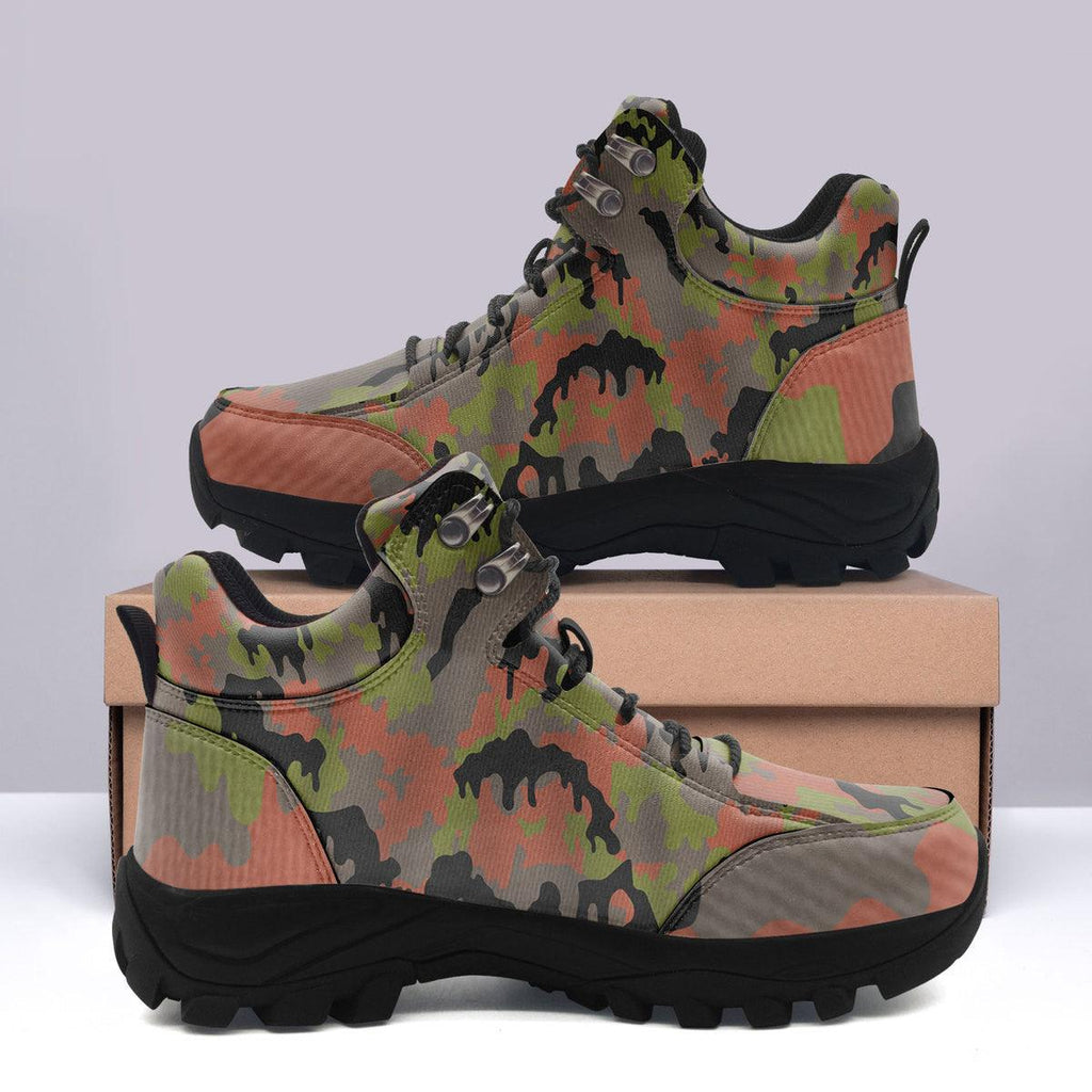 German WWII Leibermuster Camo Hiking Shoes - CustomsPig