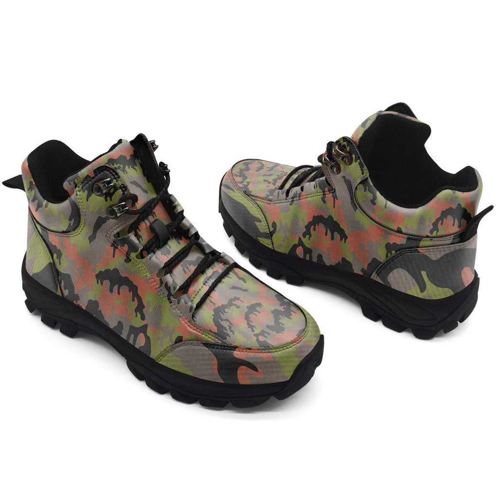 German WWII Leibermuster Camo Hiking Shoes - CustomsPig