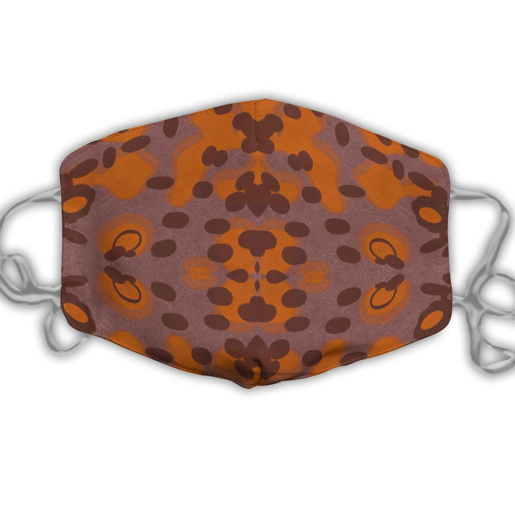 German WWII Plane Tree (Platanenmuster) Autumn Camo Face Mask - CustomsPig