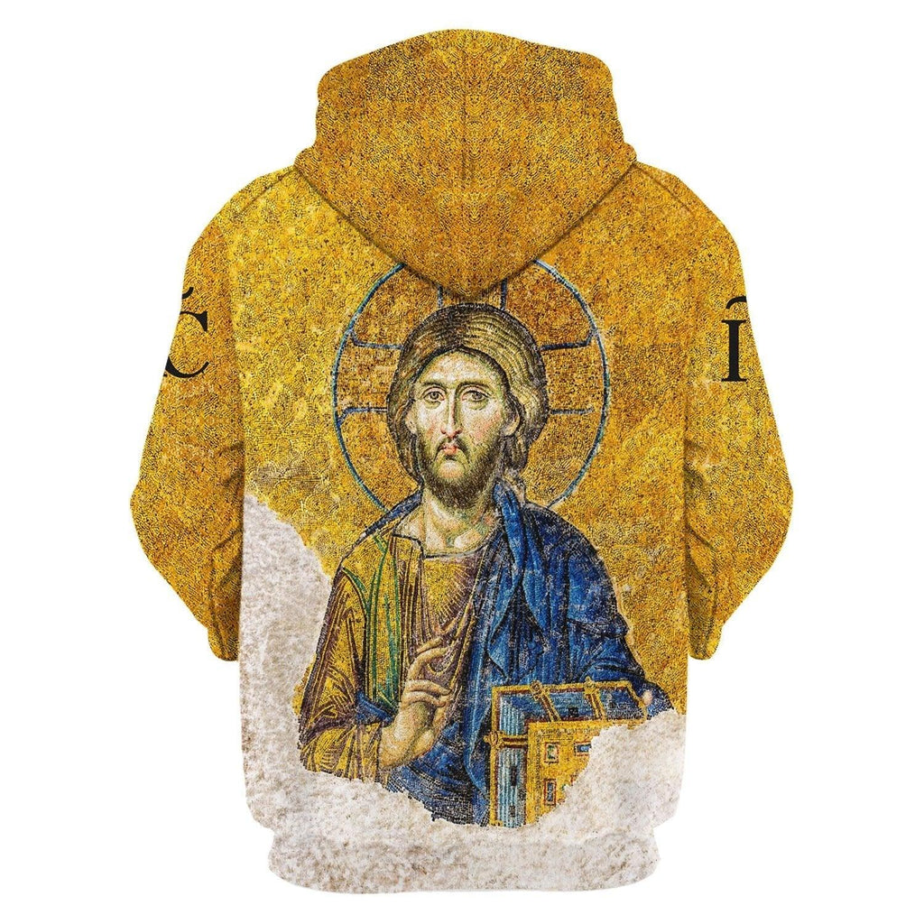 Gold Christian Orthodox Jesus Hoodie - CustomsPig