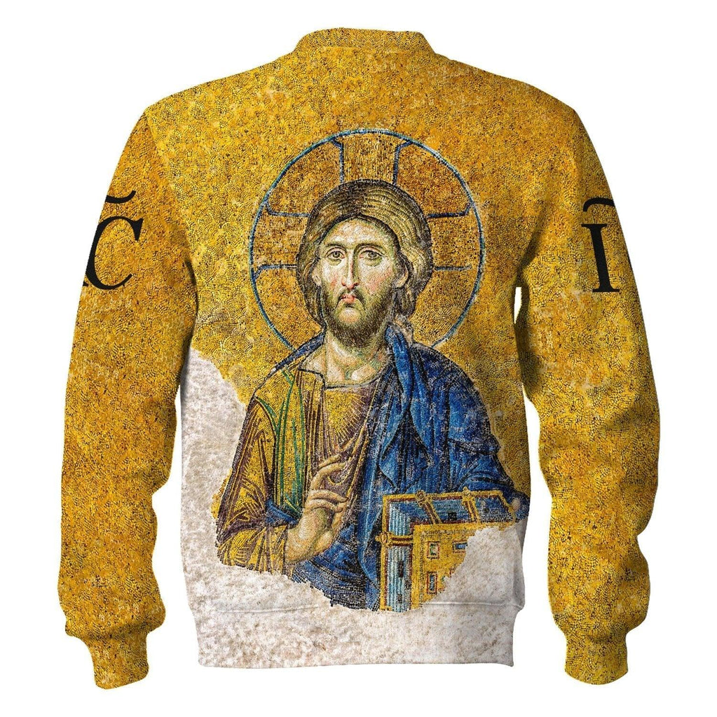 Gold Christian Orthodox Jesus Sweatshirt - CustomsPig