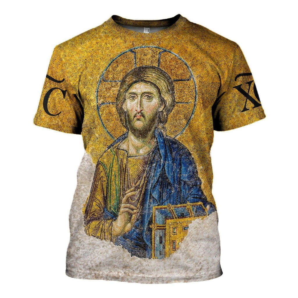 Gold Christian Orthodox Jesus T-shirt - CustomsPig