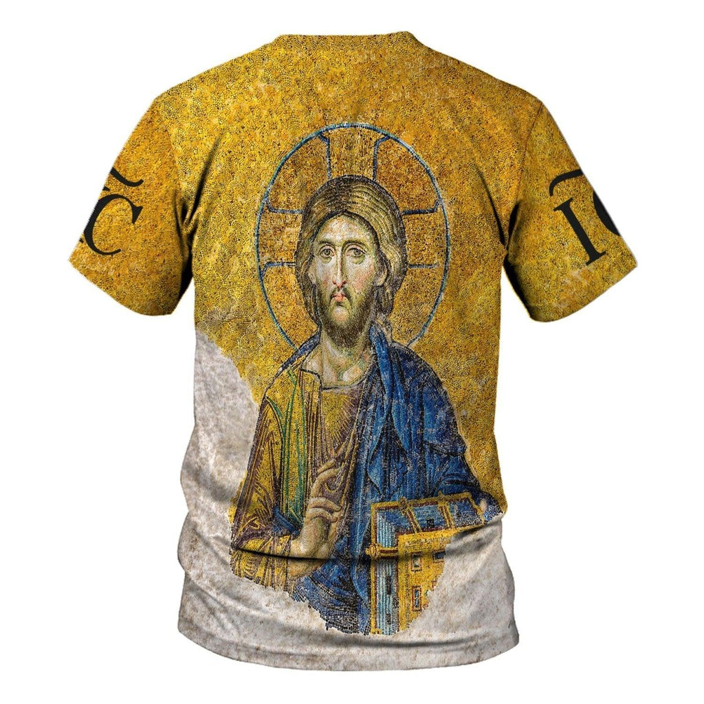 Gold Christian Orthodox Jesus T-shirt - CustomsPig