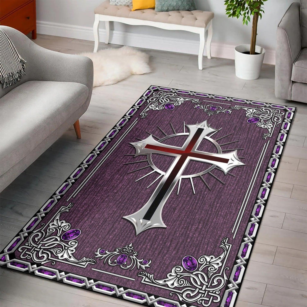 Gothic Cross Rug - CustomsPig