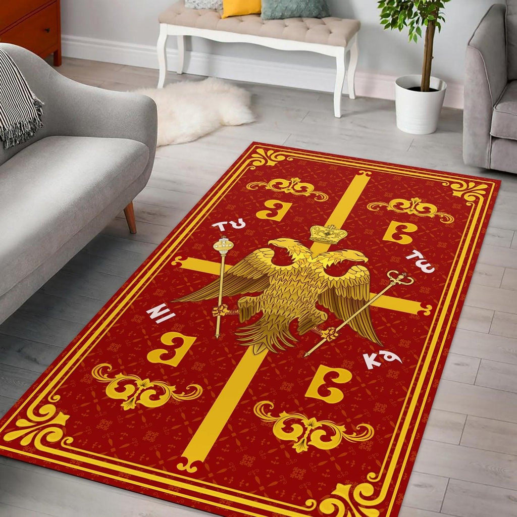 Greek Eagle Symbol Rug - CustomsPig